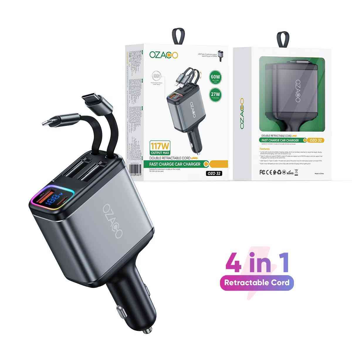 OZACO 117W Car Charger